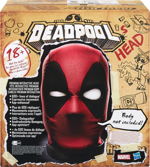 Marvel hoofd deadpool premium 1 1 rood/zwart