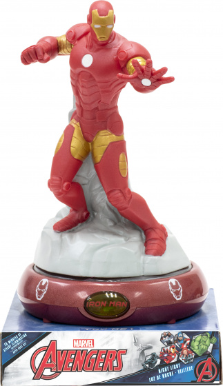 Marvel nočné svetlo 3D Iron Man ľad junior 15 x 13,5 cm červené