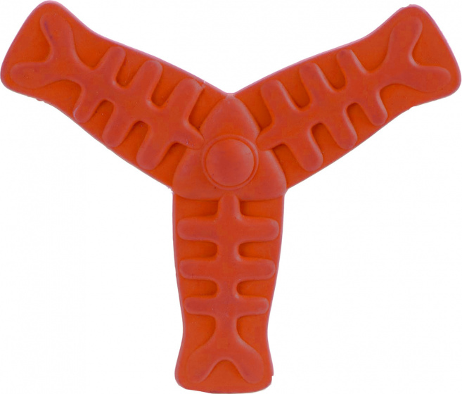 chew toy 19 x 19 x 1,5 cm orange