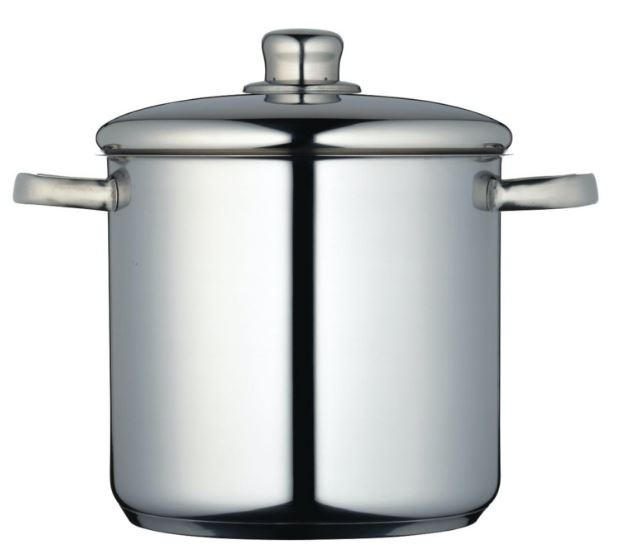 MasterClass soeppan 7 liter 22 cm RVS zilver MasterClass soeppan 7 liter 22 cm RVS zilver