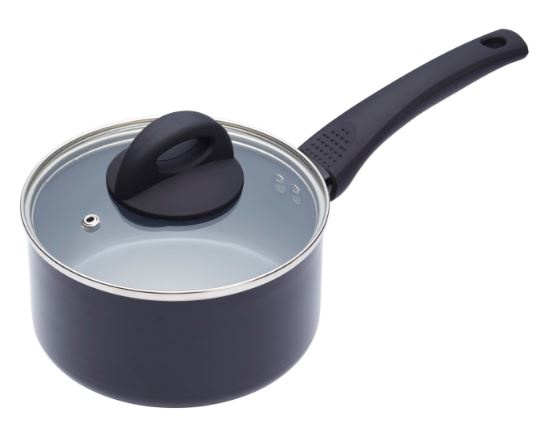 MasterClass steelpan 2,3 liter 20 cm aluminium/RVS blauw MasterClass steelpan 2,3 liter 20 cm aluminium/RVS blauw