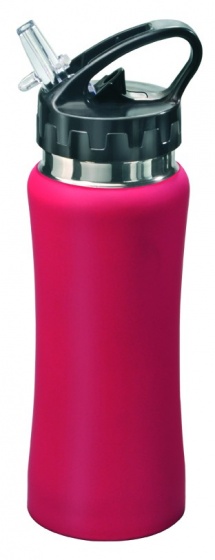 Stainless steel bottle Sporty 0,5 L red