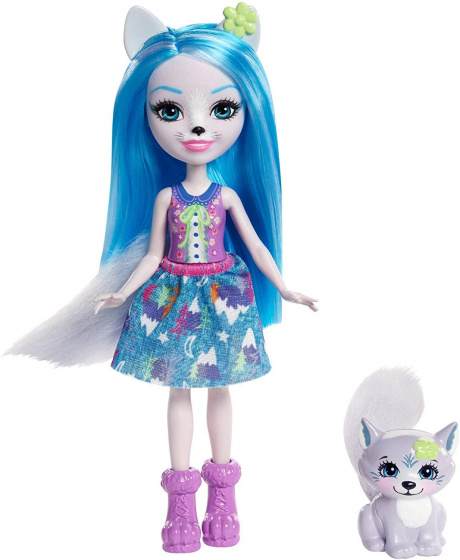 play set EnchantimalsWinsley Wolf 15 cm blue