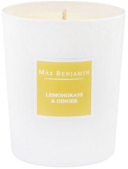 Max Benjamin vonná sviečka Lemongrass & Ginger 7,5 x 9,2 cm žltá