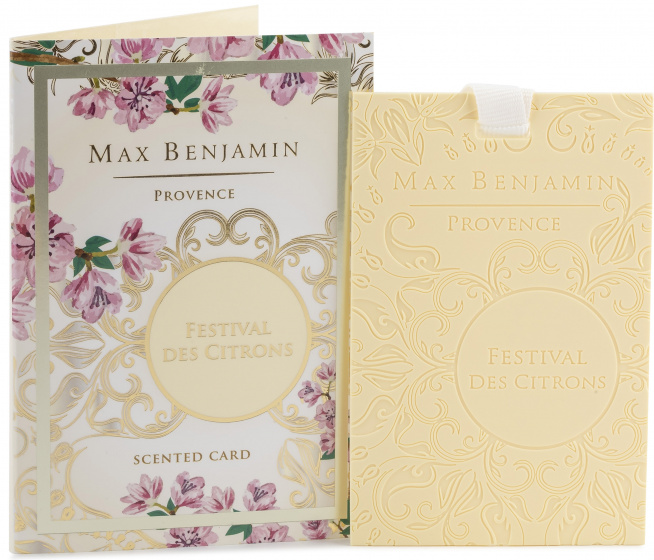 Max Benjamin voňavá karta Festival Des Citrons papierová žltá