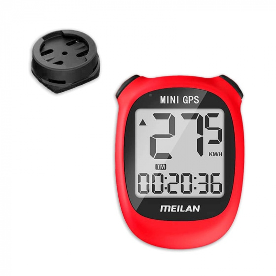 Meilan fietscomputer gps m3 mini 1,6 inch rood 3 delig