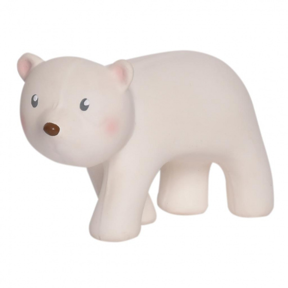 Meiya & Alvin hrkálka ľadový medveď Arctic junior 10 cm guma biela