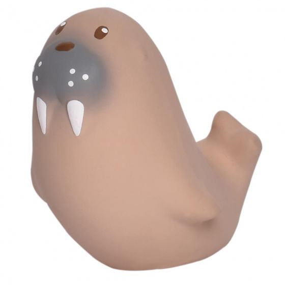 rattle sea lion junior 10 cm rubber brown