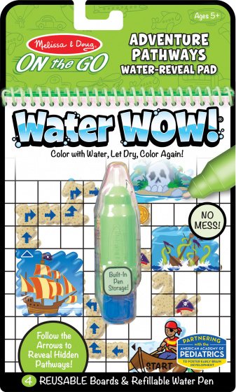 Melissa & Doug kleurboek water wow adventure pathways groen
