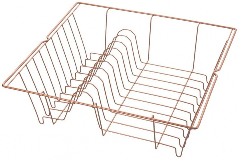 Metaltex odkvapkávacia polica Lipsia 36 x 33 cm medenej farby