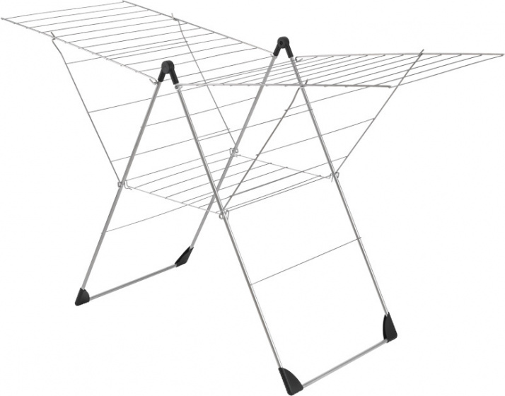 Metaltex sušiak 30 metrov 110 x 177 x 66 cm nerez strieborná
