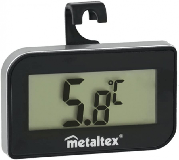 Metaltex teplomer do chladničky čierno/strieborný