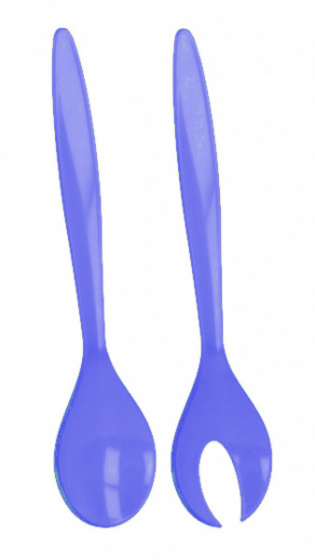 Metaltex saladebestek 30 cm acryl blauw 2 delig Metaltex saladebestek 30 cm acryl blauw 2 delig