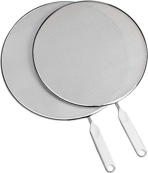 Metaltex spatbeschermingsdeksel Fritto 26/29 cm staal 2 delig Metaltex spatbeschermingsdeksel Fritto 26/29 cm staal 2 delig