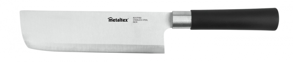 Metaltex usubames Asia 31 cm nerez/polypropylén čierna/strieborná