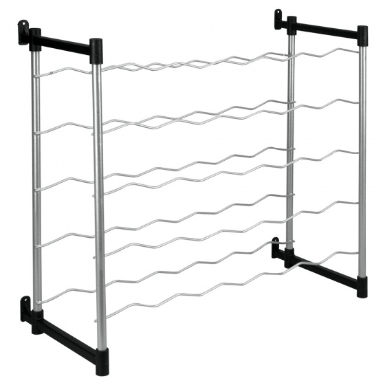 Metaltex stojan na víno Tomado Barolo unisex 58 x 26 x 53 cm strieborný
