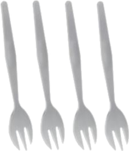 Metaltex vidlička na morské plody 12 cm nerezová strieborná 4 kusy