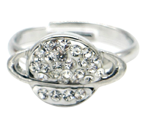 MH Bijoux extension ring Ring Planet ladies crystal/RVS silver
