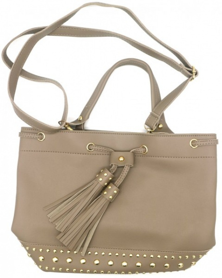 shoulderbag ladies 36 x 25 x 15 cm polyurethane grey