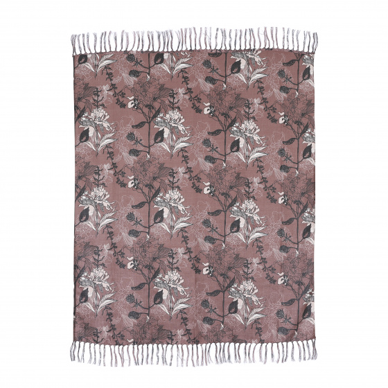 Mica Decorations pléd Floria 150 x 130 cm plastový ružový