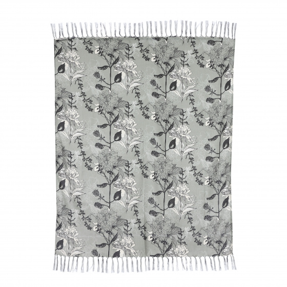 Mica Decorations pléd Floria 150 x 130 cm plastový zelený