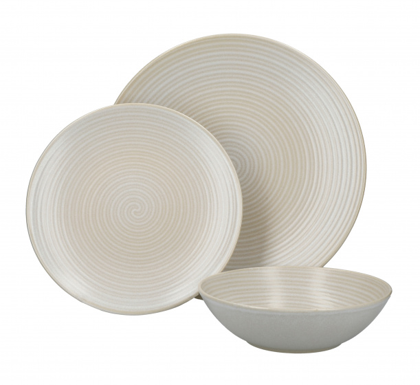 Mikasa Súprava riadu Swirl 27 cm porcelánová biela 12 kusov