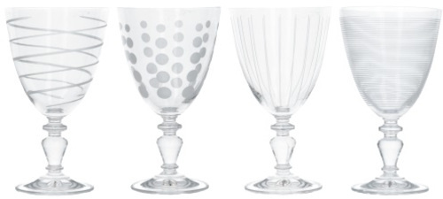 Mikasa wijnglazenset Cheers 290 ml transparant/zilver 4 stuks Mikasa wijnglazenset Cheers 290 ml transparant/zilver 4 stuks