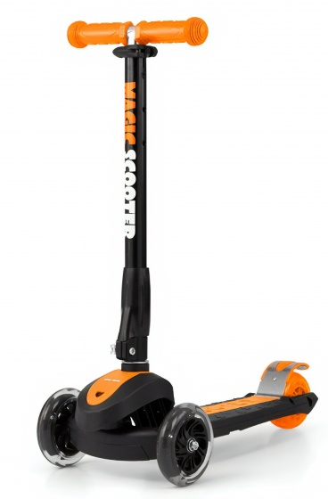 Milly Mally kinderstep magic scooter junior zwart/oranje