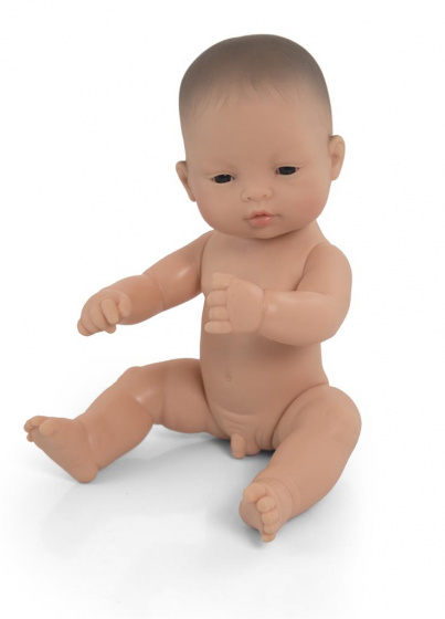 Miniland baby doll Asian boy 32 cm prázdne