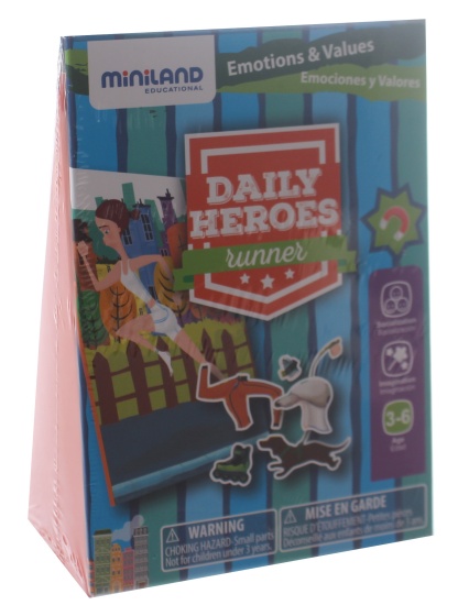Miniland leerspel daily heroes runner blauw 3 delig
