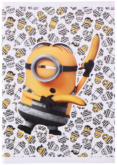 Universal schriften minions a5 geruit wit 3 stuks