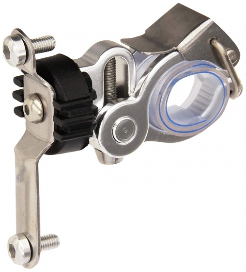 Minoura stuurbevestiging voor bidonhouder 65 mm zilver