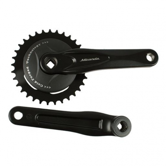 Miranda crankstel alfa 1 met disk 33t 170 mm zwart