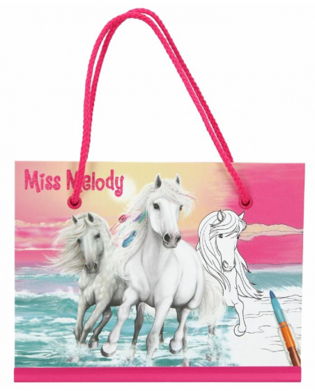 Miss Melody kleurboek meisjes 17 cm papier 2 delig