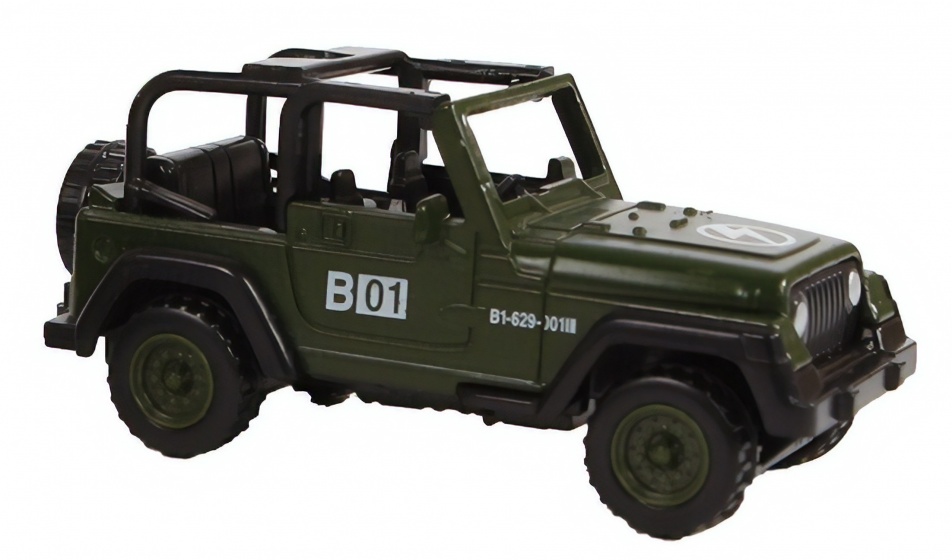Mission Control vojenský jeep odliatok 7 cm vojenská zelená