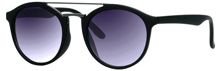 Mlook slnečné okuliare unisex matné čierne so sivým zorníkom (ml-6600)