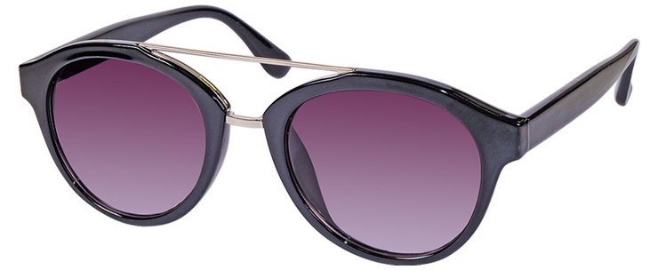 Mlook unisex slnečné okuliare čierne so sivým zorníkom (ml6610)