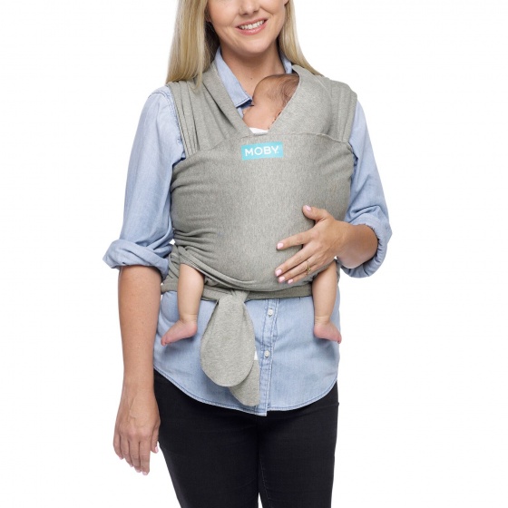 Moby Wrap Classic draagdoek grijs Moby Wrap Classic draagdoek grijs
