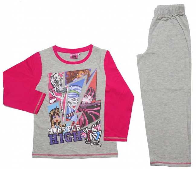 Monster High Bavlnené pyžamo dievčenská veľkosť 104