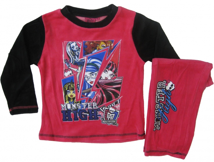 Monster High Bavlnené pyžamo dievčenská veľkosť 104