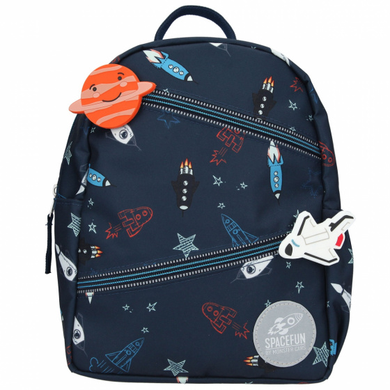 Monster Cars rugzak space fun junior 5,3 liter polyester blauw
