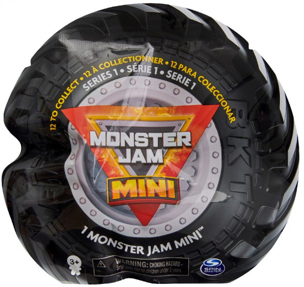 Monster Jam monstertruck Mini junior 1:87 tlakový odliatok čierna/sivá