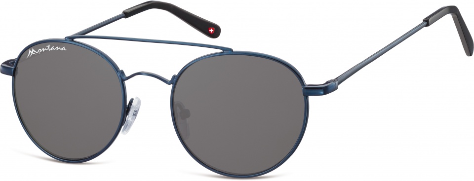 Montana Unisex slnečné okuliare značky SBG Aviator tmavomodré (S91B)