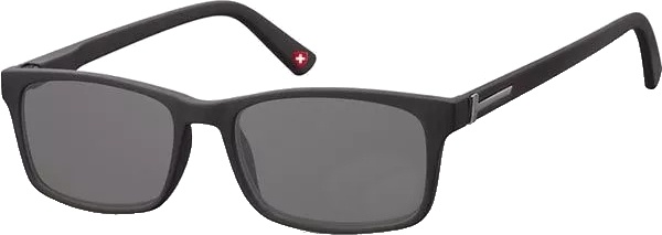 Montana slnečné okuliare unisex obdĺžnikové čierne (MR73S) pevnosť +1,00