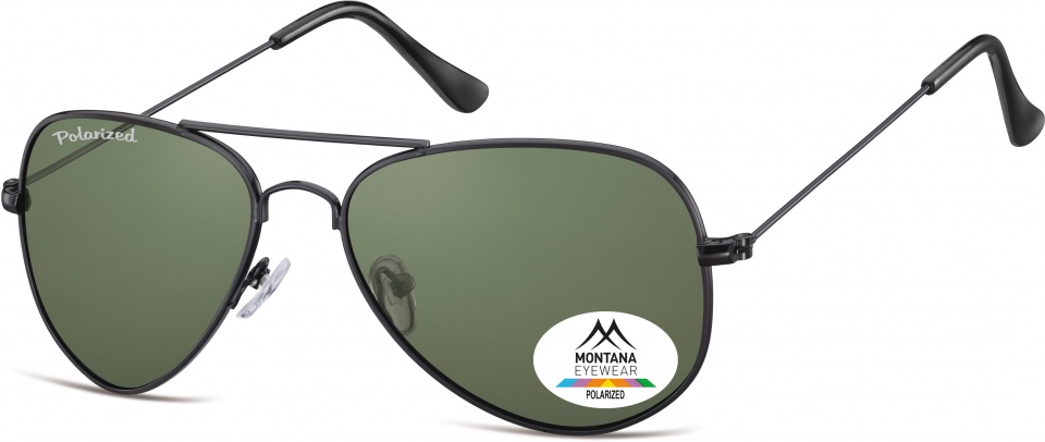 Montana unisex slnečné okuliare Aviator black (MP94A)
