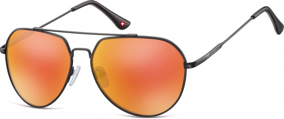 Montana unisex slnečné okuliare Aviator čierne (MS90C)