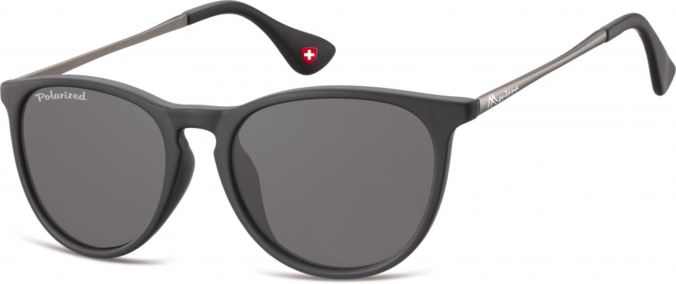 Montana slnečné okuliare unisex polarizované matné čierne (MP24)