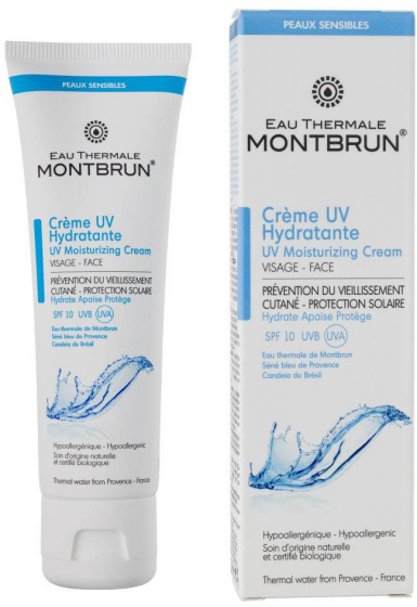 Montbrun denný krém Hydratačný krém UV 50 ml biely SPF 10