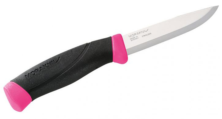 Morakniv lovecký nôž s pošvou 22,5 cm nerez/guma čierna/strieborná/ružová