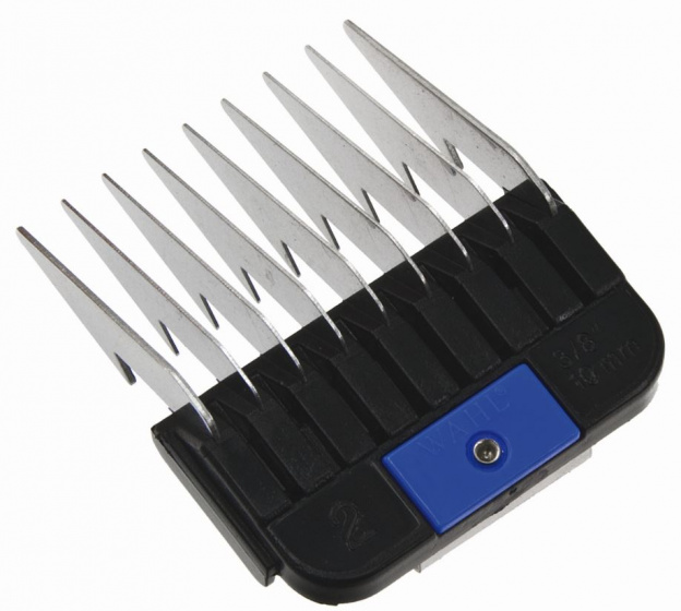 Moser holiaca hlava 1245 psov jemná 2 mm nerezová oceľ čierna/strieborná